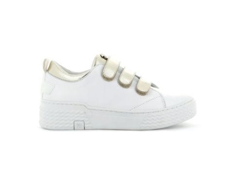 Palladium Ego 02 Lea Sneakers Damen Weiß Gold | pDnRe1Sl