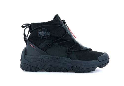 Palladium Off-grid Hi Zip Wasserdichte + Wasserfeste Stiefel Herren Schwarz Schwarz | vZskAOKD