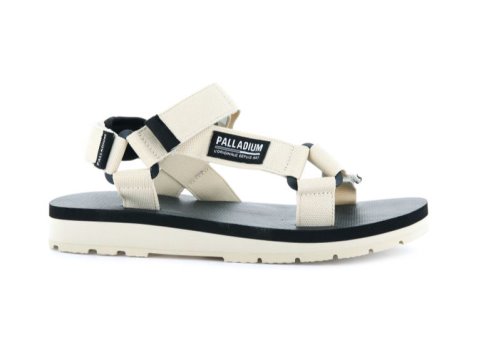 Palladium Outdoorsy Urbanity Sandalen Damen Weiß Schwarz | 9a87vQAn