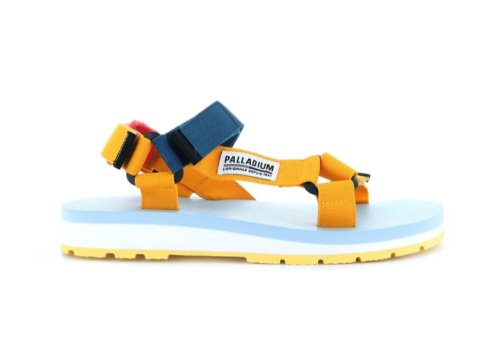 Palladium Outdoorsy Urbanity Sandalen Damen Senfgelb Blau | K4sAkHHP