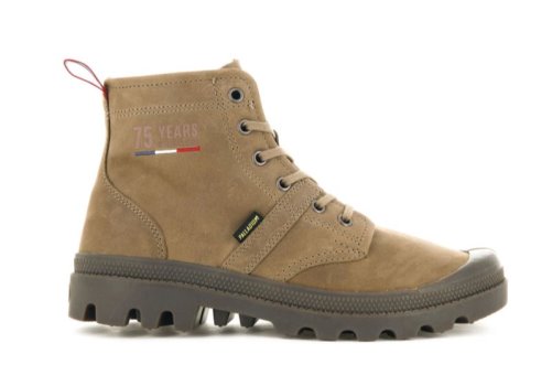 Palladium Pallabrousse 75th Leder Lederstiefel Damen Braun | S0HA56bA