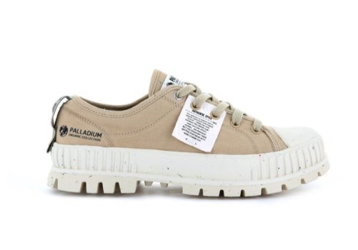 Palladium Pallashock Lo Organic Plateauschuhe Damen Braun | vvsvkFf0