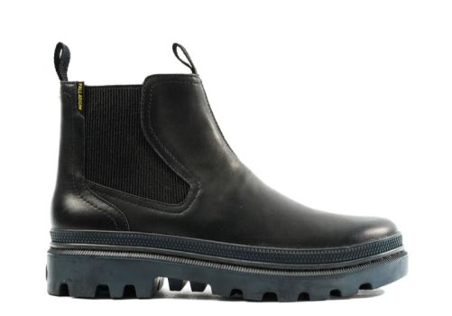 Palladium Pallatrooper Che Leder Chelsea Stiefel Damen Schwarz Schwarz | K79ZU4Yr