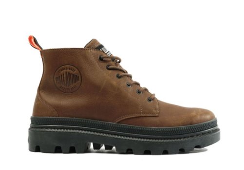 Palladium Pallatrooper Hi Wp+ Lederstiefel Damen Braun | J6Opu5f9