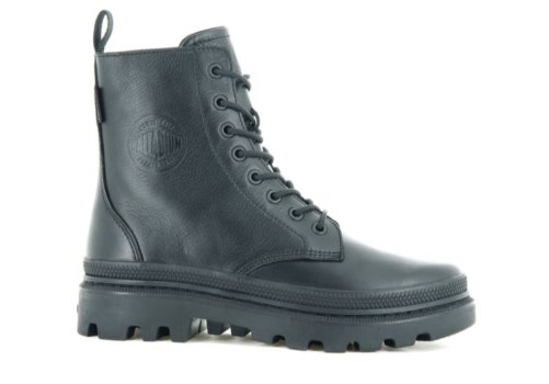 Palladium Pallatrooper Off Leder Lederstiefel Herren Schwarz Schwarz | TpzkMHbv