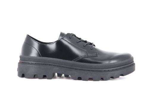 Palladium Pallatrooper Ox-1 Oxford Schuhe Damen Schwarz Schwarz | AknbYbsa