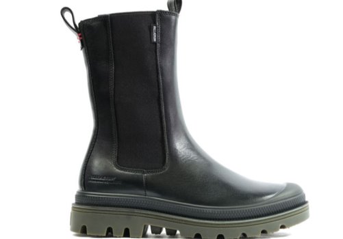 Palladium Pampa Atelier Che Leder Lederstiefel Damen Schwarz | pTUnh70E
