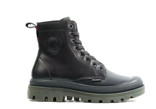 Palladium Pampa Atelier Hi Leder Lederstiefel Damen Schwarz | cZ2NHiJV