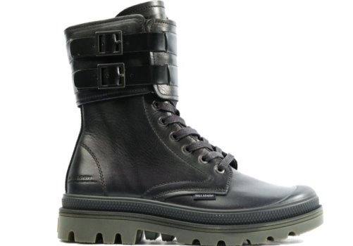 Palladium Pampa Atelier R Leder Lederstiefel Damen Schwarz | G2PXVjRo