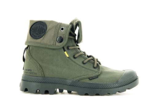 Palladium Pampa Baggy Supply Hi Boots Herren Dunkelolivgrün | q5ulheVD