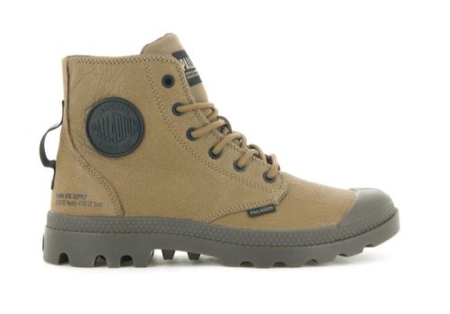 Palladium Pampa Hi Supply Leder Lederstiefel Herren Braun | N03qxPvK