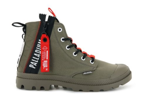 Palladium Pampa Hi Ticket To Earth Stiefel Damen Grün | 89RzCmzF