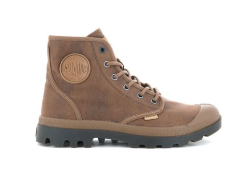 Palladium Pampa Hi Wax Stiefel Damen Dunkelbraun | Mm9QS06w