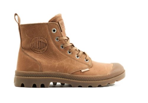 Palladium Pampa Hi Zip Lth Ess Stiefel Damen Braun | DU4Uyhgx