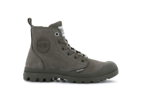 Palladium Pampa Hi Zip Nubuck Stiefel Damen Grau Braun | GJxfu8b9