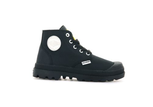 Palladium Pampa Mid Lth Zip Stiefel Kinder Schwarz Schwarz | 3OK7M2yi