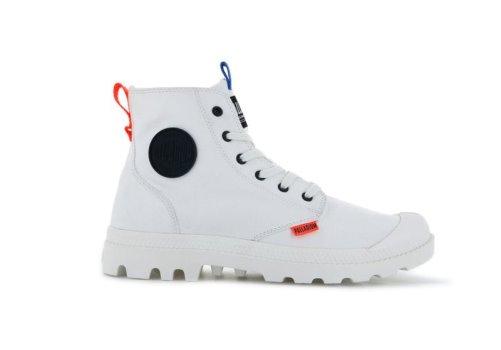 Palladium Pampa Mono Metro Stiefel Damen Weiß | YW82OmCP