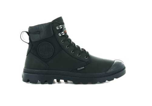 Palladium Pampa Shield Wp+ Lth Stiefel Damen Schwarz Schwarz | RoOIk1cr
