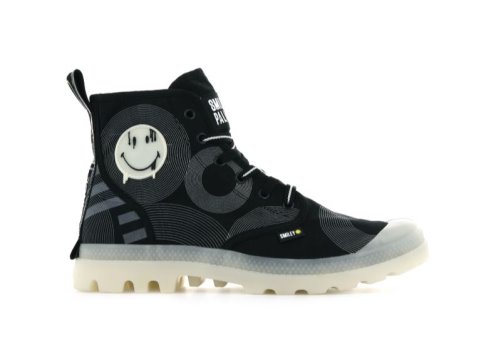 Palladium Pampa Smiley Gitd Stiefel Damen Schwarz | 4uqxTE7I