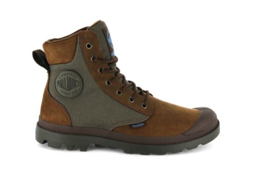 Palladium Pampa Sport Cuff Wpn Winterstiefel Damen Braun Olivgrün | K2AFooEG