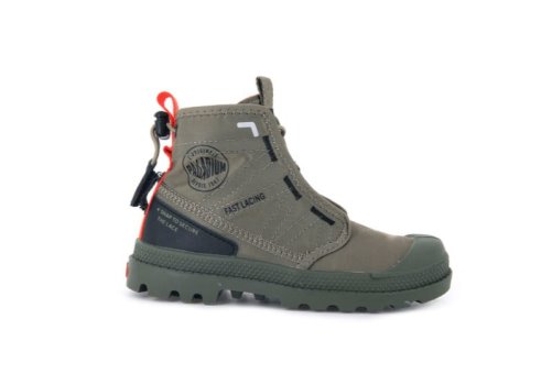 Palladium Pampa Travel Stiefel Kinder Grün | prEXXNU8