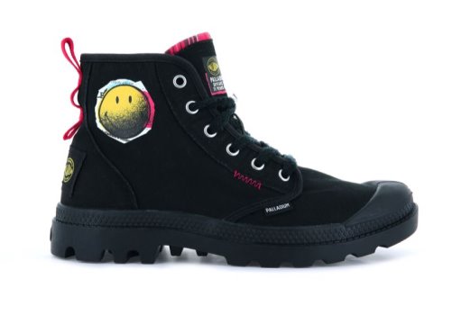Palladium Pampa X Smiley 1970 Stiefel Herren Schwarz | WaPU8zCj