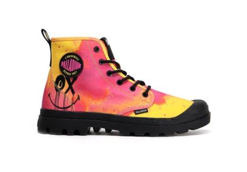 Palladium Pampa X Smiley 50 Stiefel Damen Gelb Rosa Orange | uH8cDyNj