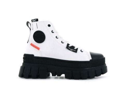 Palladium Revolt Hi Tx Plateau Stiefel Damen Weiß | 68BnVYIu